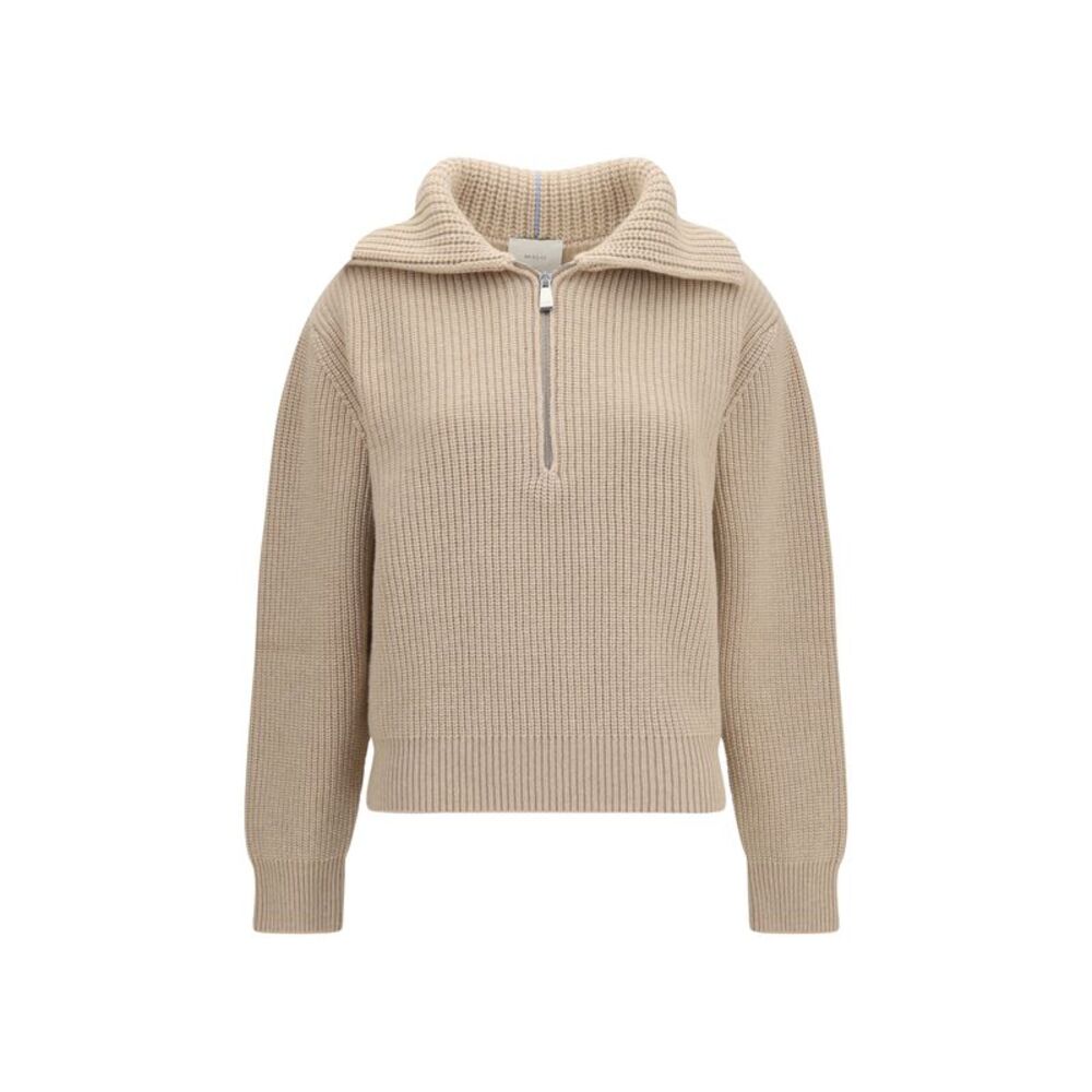 Malo Women Cashmere High-Neck Zip Sweater